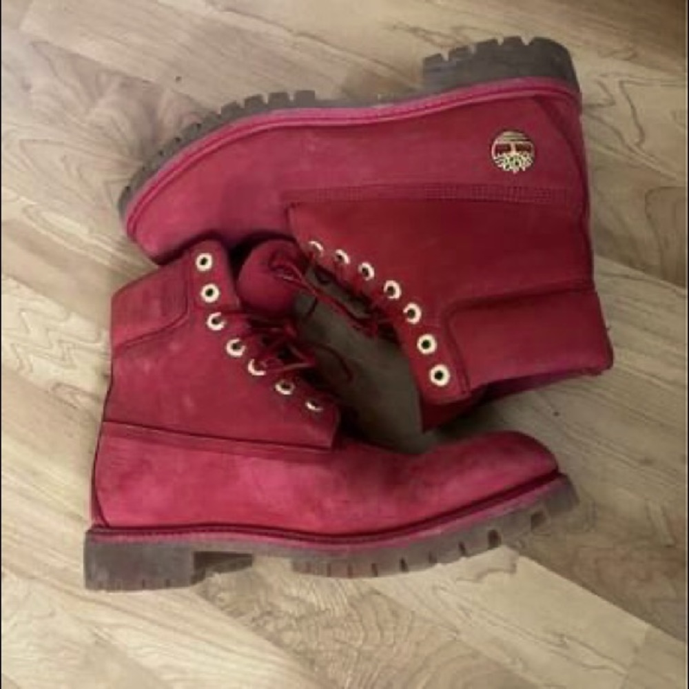Red Timberland Boots
